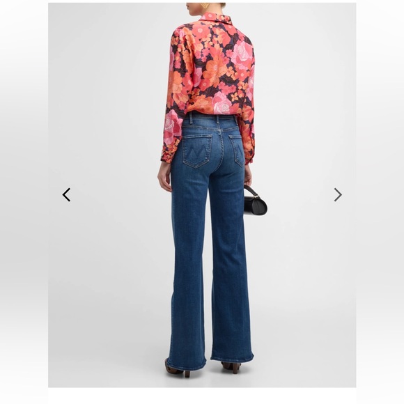 Johnny Was Becca Button Down Shirt Medium Silk - Picture 12 of 16